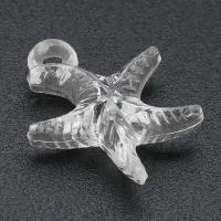 Acrylic Pendants Starfish DIY clear Approx 2mm Sold By Bag