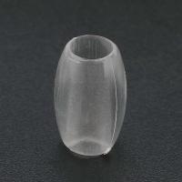 Transparent Acrylic Beads barrel DIY clear Approx 5mm Sold By Bag