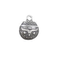 Thailand Sterling Silver Pendants Round Antique finish DIY Approx 2mm Sold By Lot