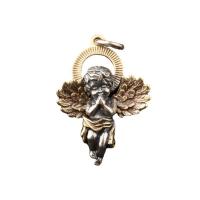 Thailand Sterling Silver Pendants Angel Antique finish DIY silver color Sold By Lot