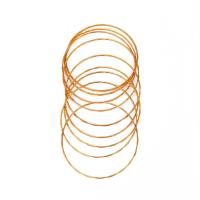 Zinc Alloy Bangle gold color plated 9 pieces & fashion jewelry & for woman golden 74mm Sold By Set