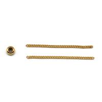 Brass Positioning Bead with Silicone 18K gold plated DIY  & micro pave cubic zirconia golden 6mmu300150mm Sold By PC