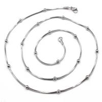 Stainless Steel Chain Necklace 304 Stainless Steel & for man original color 1.2mm 4mm Sold By Strand