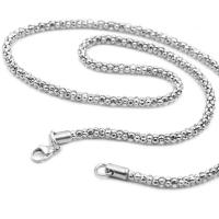 Stainless Steel Chain Necklace 304 Stainless Steel polished & Unisex original color Sold By Strand