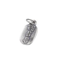 Thailand Sterling Silver Pendants Antique finish DIY silver color Approx 4.5mm Sold By Lot