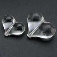 Transparent Acrylic Beads Heart DIY clear Sold By Bag