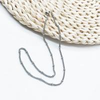 Stainless Steel Chain Necklace 316L Stainless Steel & Unisex original color 4mm Sold By PC