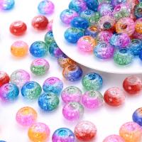 Miracle Acrylic Beads Flat Round DIY 15mm Approx Sold By Bag
