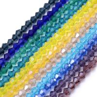 Ruit kristal kralen, Rhombus, DIY, meer kleuren voor de keuze, 4mm, Ca 100pC's/Strand, Verkocht door Strand
