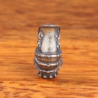 Thailand Sterling Silver Beads Antique finish polished & DIY silver color Approx 2.5mm Sold By Lot