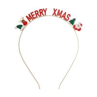 Christmas Headband Zinc Alloy Christmas Design & fashion jewelry & for woman & enamel multi-colored 4mm Sold By PC