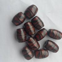 Ágata natural tibetano Dzi Beads, Ágata tibetana, DIY, dois diferentes cores, 13x18mm, vendido por PC