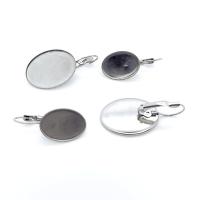 Stainless Steel Lever Back Earring Component 304 Stainless Steel DIY original color Sold By PC