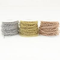 Nerezové ocelové kuličky řetěz, DIY & různé velikosti pro výběr, více barev na výběr, 20m/Lot, Prodáno By Lot