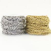 Nehrđajućeg čelika Curb Chain, možete DIY & različite veličine za izbor, više boja za izbor, 10računala/Lot, Prodano By Lot