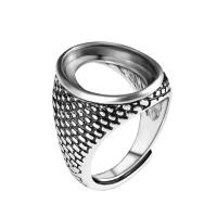 Zinc Alloy Bezel Ring Base, antiek zilver plated, Verstelbare & mode sieraden & uniseks, nikkel, lood en cadmium vrij, 13x18mm, Verkocht door PC
