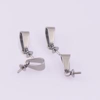 Stainless Steel Peg Bail 304 Stainless Steel polished DIY original color 0.85mm Sold By PC