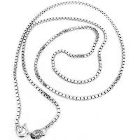 925 Sterling Silver Necklace Chain plated & box chain Sold By PC