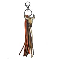 Bag Purse Charms Keyrings Keychains Zinc Alloy with Microfiber PU & Cowhide plated fashion jewelry & for woman 220mm Sold By Bag