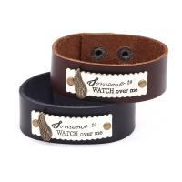 Cowhide Bracelet with Zinc Alloy fashion jewelry & for woman Sold By PC