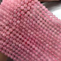 Perline di quarzo rosa naturale, lucido, DIY & formato differente per scelta & sfaccettati, rosa, Venduto per Appross. 38-40 cm filo