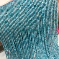 Cubic Zirconia Bead, poleret, du kan DIY & facetteret, lyseblå, 2mm, Solgt Per Ca. 38-40 cm Strand