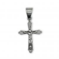 Nehrđajućeg čelika križa Privjesci, 316L Stainless Steel, modni nakit & za čovjeka, 25x48mm, Prodano By PC