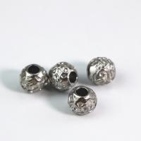 Rostfritt stål pärlor, 304 rostfritt stål, DIY, 9.20x10.20mm, Hål:Ca 3.6mm, Säljs av PC