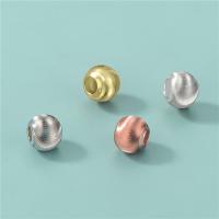925 Sterling Sølv Perler, Runde, forgyldt, du kan DIY & forskellig størrelse for valg, flere farver til valg, 5pc'er/Lot, Solgt af Lot