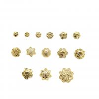 Brass Bead Cap high quality plated DIY Sold By Lot