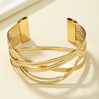 Zinc Alloy Bangle gold color plated fashion jewelry & for woman nickel lead & cadmium free 44mm Inner Approx 65mm Sold By PC