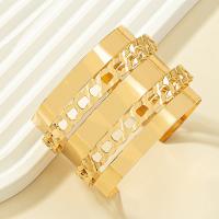 Zinc Alloy Bangle gold color plated fashion jewelry & for woman & hollow nickel lead & cadmium free 50mm Inner Approx 60mm Sold By PC