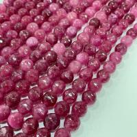 Dragi kamen perle Nakit, Turmalin, Krug, možete DIY & različite veličine za izbor & faceted, roze, Prodano Per Približno 38 cm Strand