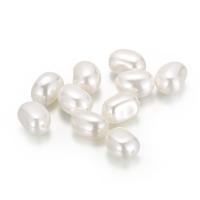 Naturlig Freshwater Shell Perler, du kan DIY, hvid, 10x16mm, Ca. 10pc'er/Bag, Solgt af Bag