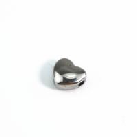 Rostfritt stål pärlor, 304 rostfritt stål, Hjärta, DIY, ursprungliga färgen, 9x10x4.90mm, Säljs av PC
