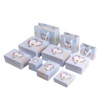 Jewelry Gift Box paper box printing white Sold By Lot