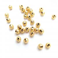 Brass Jewelry Beads Round plated Sold By Lot