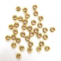 Messing spacer perler, forgyldt, forskellig størrelse for valg, flere farver til valg, 100pc'er/Lot, Solgt af Lot