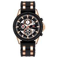 Men Wrist Watch Zinc Alloy with Glass & 304 Stainless Steel Chinese watch movement nickel lead & cadmium free Life water resistant & multifunctional & for man Approx 9.64 Inch  Sold By PC