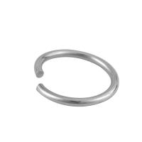 Ruostumaton teräs Open Ring, 304 Stainless Steel, tee-se-itse & erikokoisia valinnalle, alkuperäinen väri, 20PC/laukku, Myymät laukku