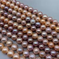 Přírodní sladkovodní perly perlí, Sladkovodní Pearl, DIY, multi-barevný, 10-11mm, Prodáno za Cca 15 inch Strand