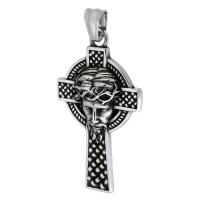 Stainless Steel Cross Pendants 316 Stainless Steel polished fashion jewelry & DIY & blacken original color Approx 5mm Sold By PC
