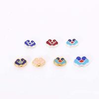Zinc Alloy Jewelry Beads plated DIY & enamel nickel lead & cadmium free Sold By PC