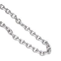 Ovalni lanac od nehrđajućeg čelika, 304 nehrđajućeg čelika, modni nakit & bez spolne razlike & različite veličine za izbor, izvorna boja, Prodano By m