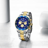 Men Wrist Watch Zinc Alloy with Glass & 304 Stainless Steel Chinese watch movement Life water resistant & for man & luminated plated Sold By PC