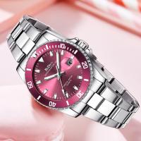 Women Wrist Watch Zinc Alloy with Glass & 304 Stainless Steel Chinese watch movement Life water resistant & for woman plated Sold By PC