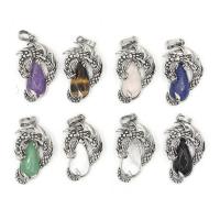 Gemstone Pendants Jewelry Brass with Gemstone plated Sold By Lot