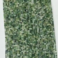 Natürliche Moos Achat Perlen, rund, poliert, verschiedene Größen vorhanden & facettierte, grün, verkauft per ca. 14.96 ZollInch Strang