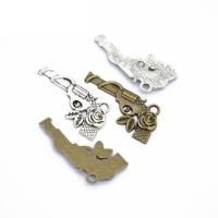 Zinc Alloy Gun Pendants plated DIY nickel lead & cadmium free Approx 2.5mm Sold By PC