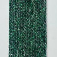 Malachit Perlen, Quadrat, poliert, verschiedene Größen vorhanden & facettierte, grün, verkauft per ca. 14.96 ZollInch Strang